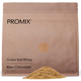 ProMix Nutrition Whey Protein en lata de chocolate, proteína de pastoreo para recuperación muscular.