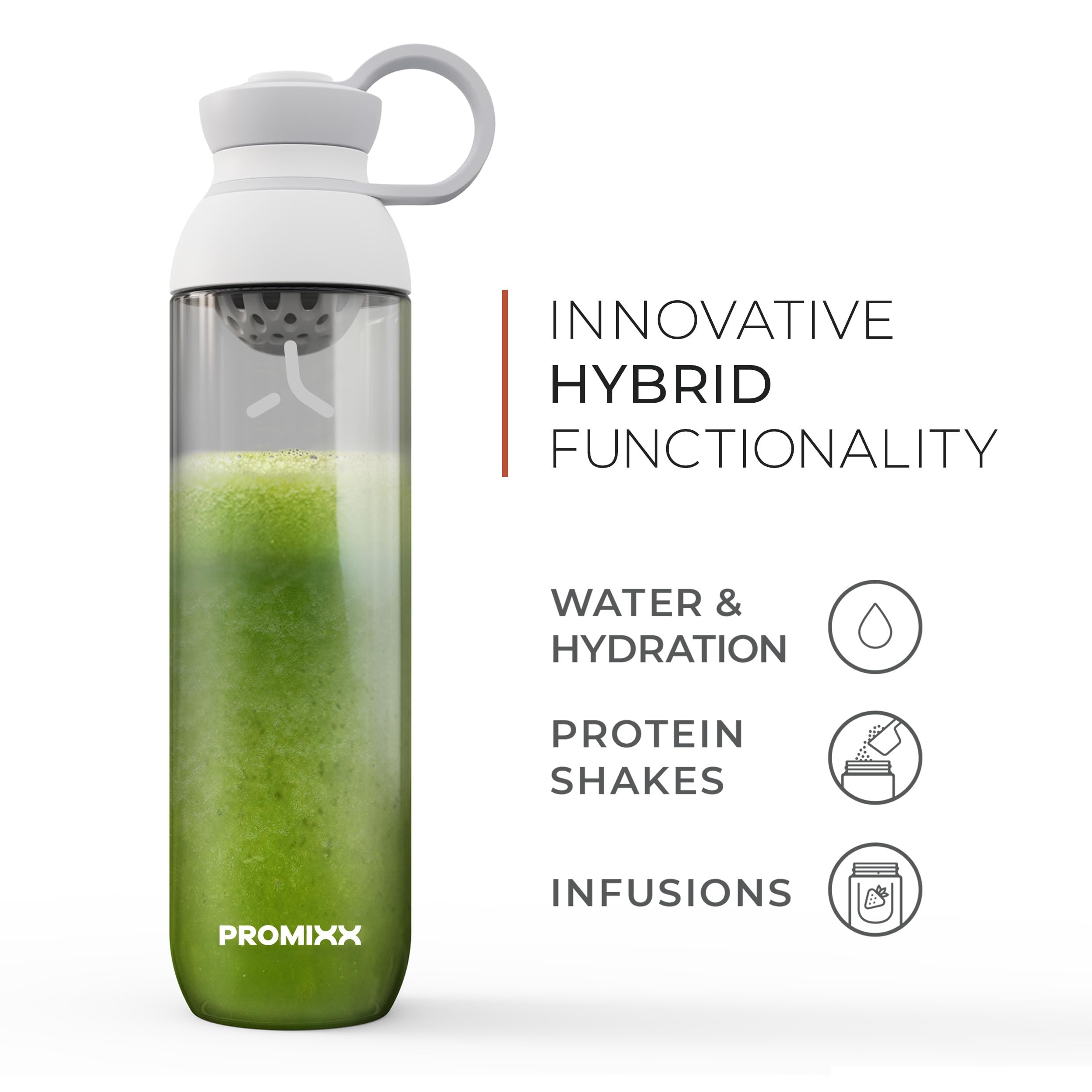 Promixx FORM apta para infusiones y polvos de suplementos.