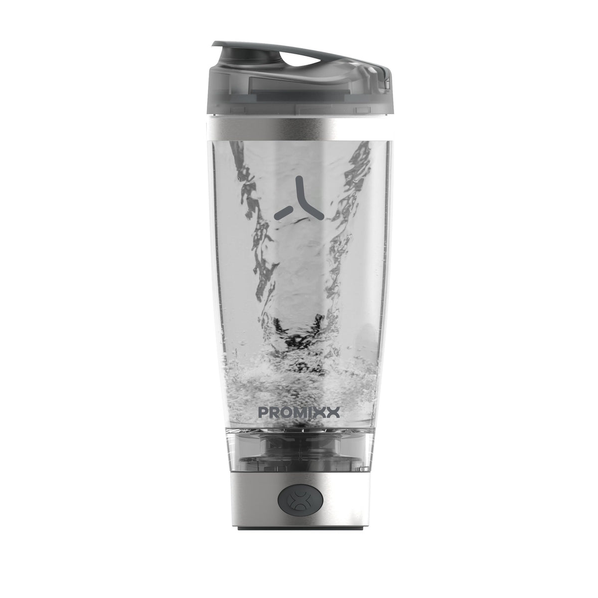 Promixx Pro: botella mezcladora eléctrica frontal para batidos suaves.