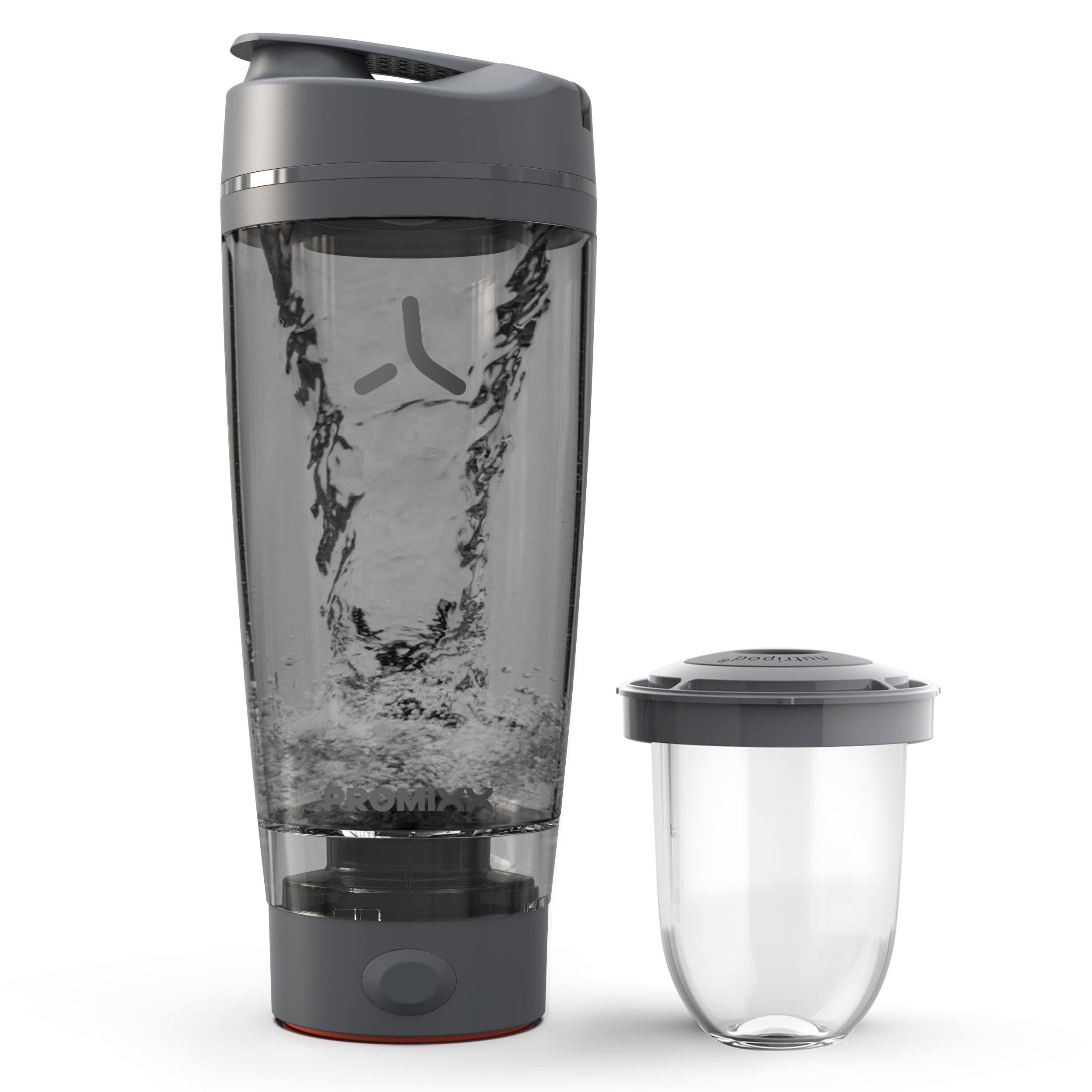 Promixx Pro Shaker tecnología de cuchilla patentada para mezcla homogénea.