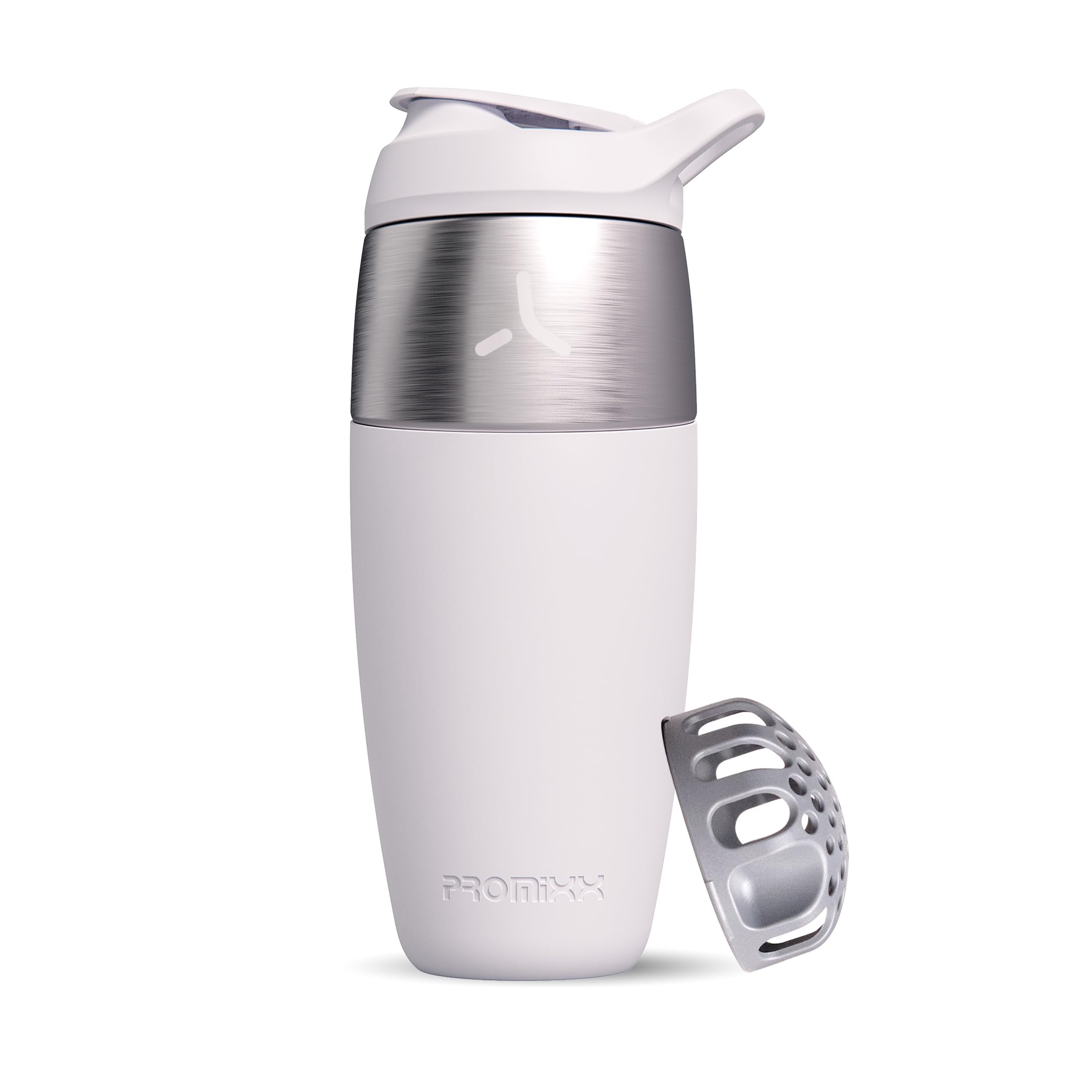 Promixx Pursuit, cuerpo de acero inoxidable 32oz resistente y duradero.