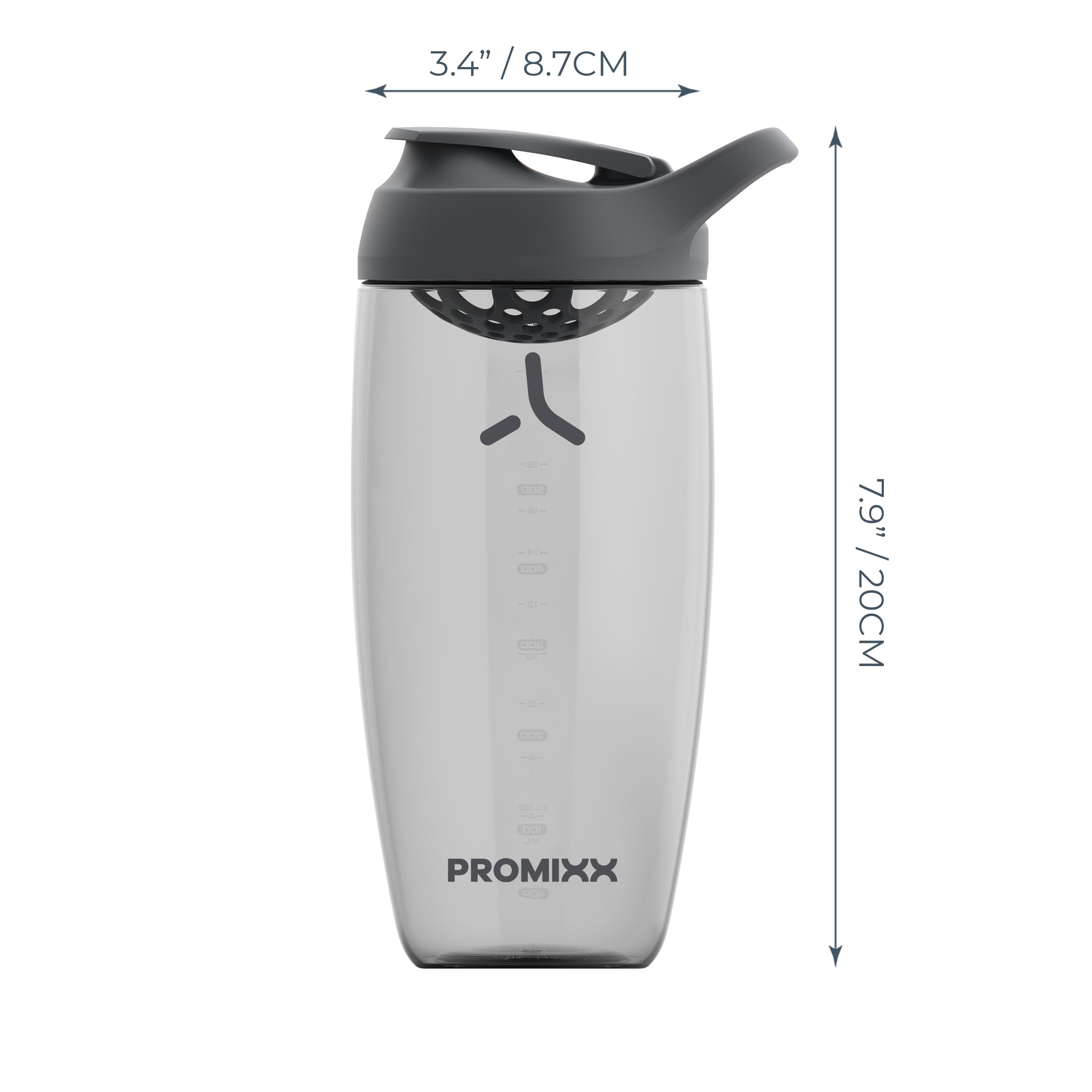 Promixx Pursuit: Mezcla sin grumos, ideal para whey y mezclas veganas.