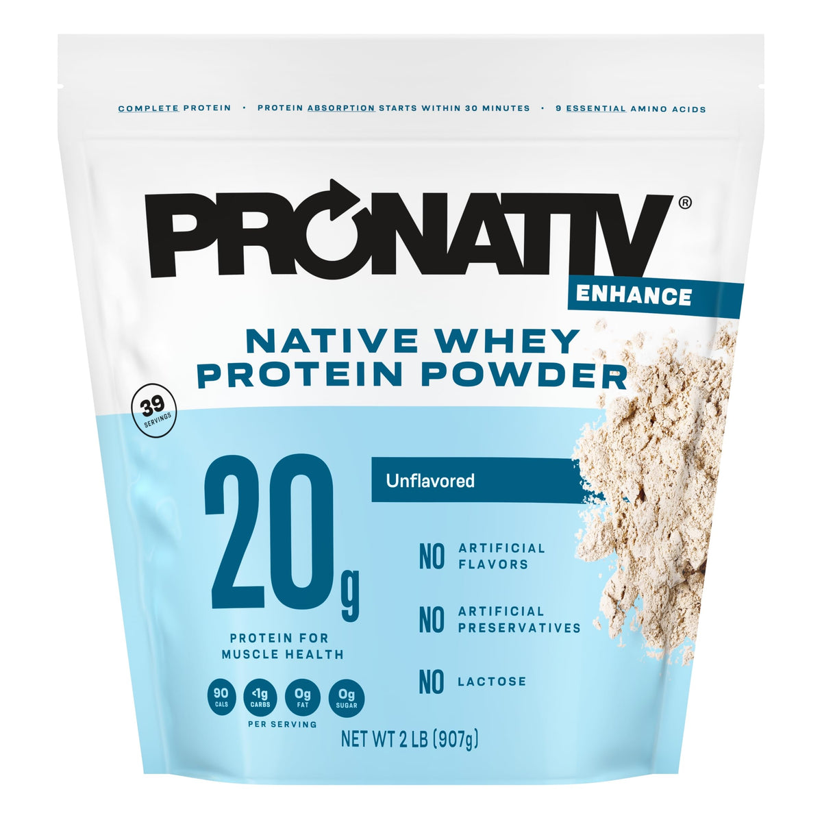 Pronativ Whey Native, polvo de proteína, absorción rápida para entrenamientos