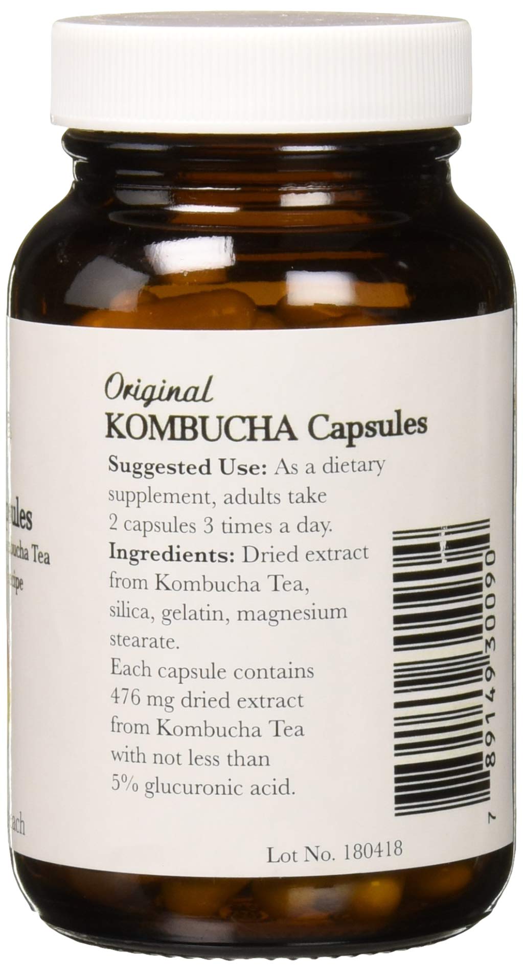 Cápsulas Pronatura Kombucha sobre fondo neutro para conteo y toma fácil