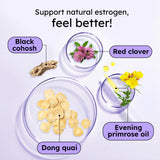 Proov Boost ingredientes clave onagra, dong quai y trebol
