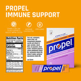 Propel Inmunidad en polvo, cuchara incluida, facilita medir dosis para tus bebidas.