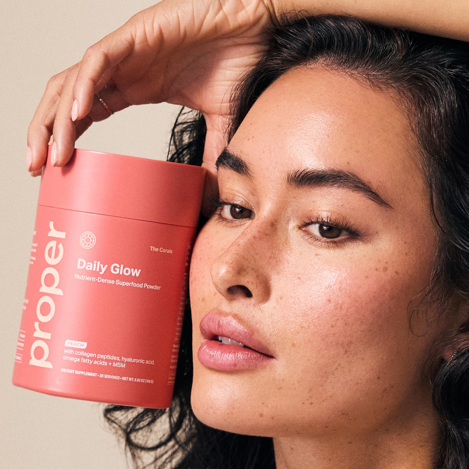 Proper Daily Glow Beauty Blend probióticos digestivos para equilibrio intestinal.