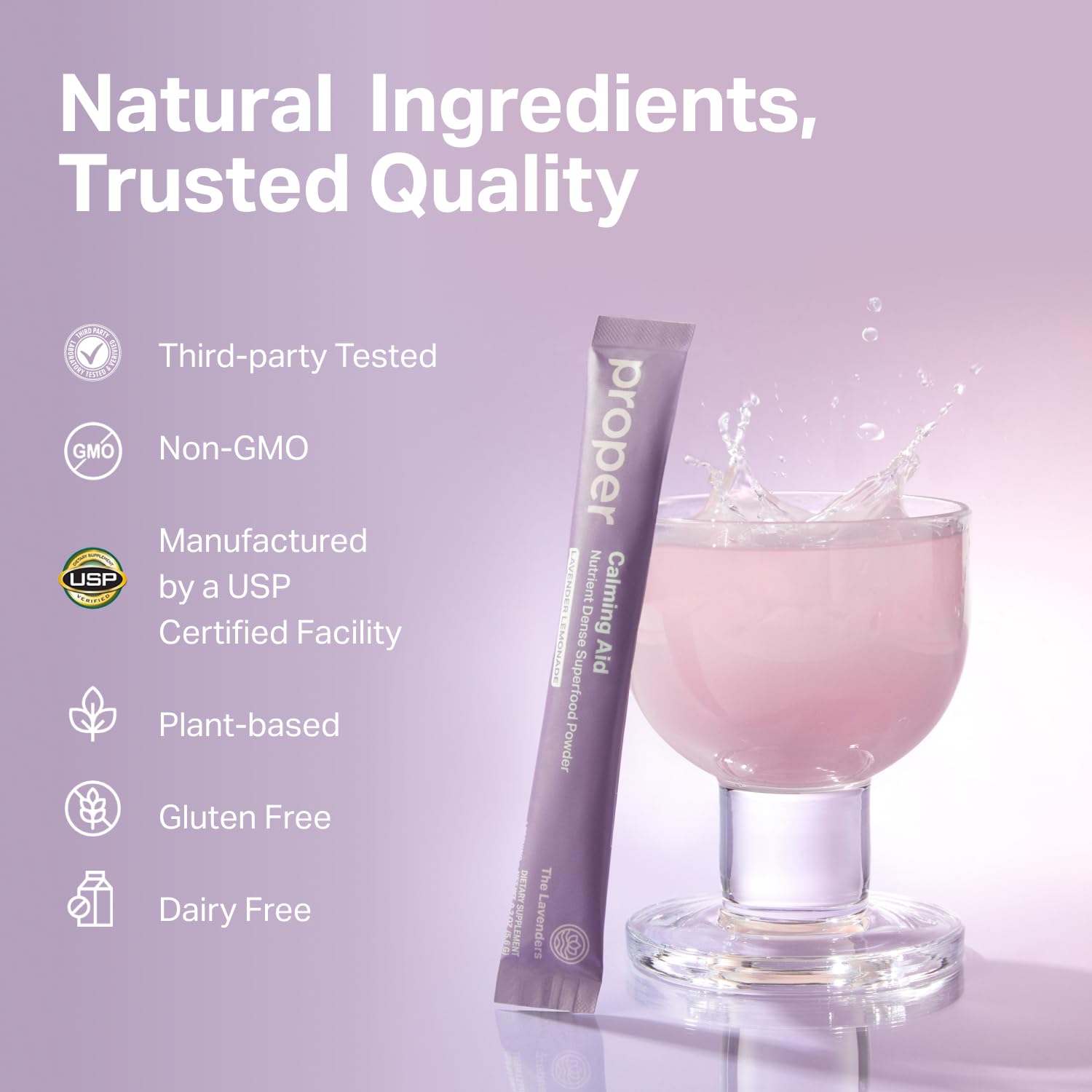 Proper-ingredientes-naturales-planta-lavanda: fórmula limpia de origen vegetal.