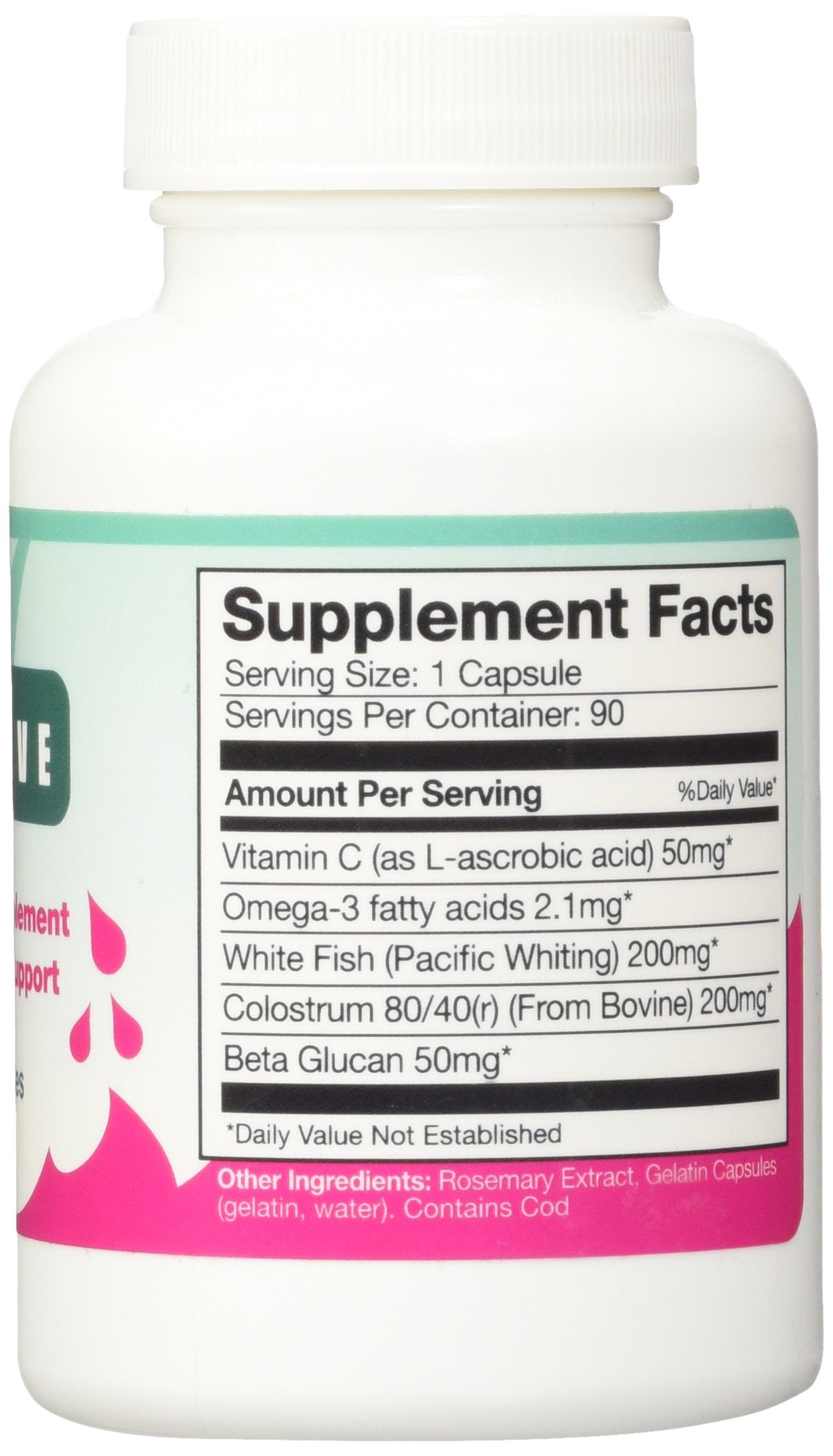 SeaVive de Proper Nutrition: etiqueta frontal visible con fórmula de apoyo inmunitario.