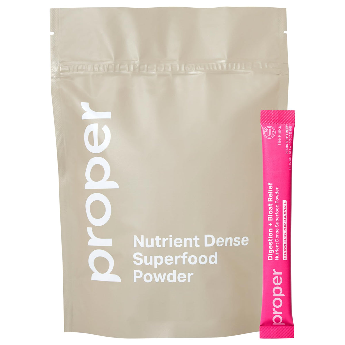 Proper Pinks polvo digestivo equilibrio para apoyar la función intestinal diaria