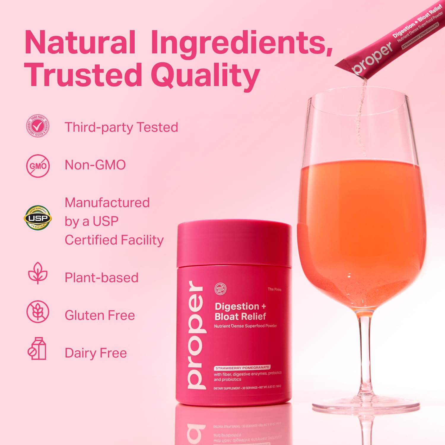 Proper Pinks remolacha natural para nutrientes que acompañan la digestión