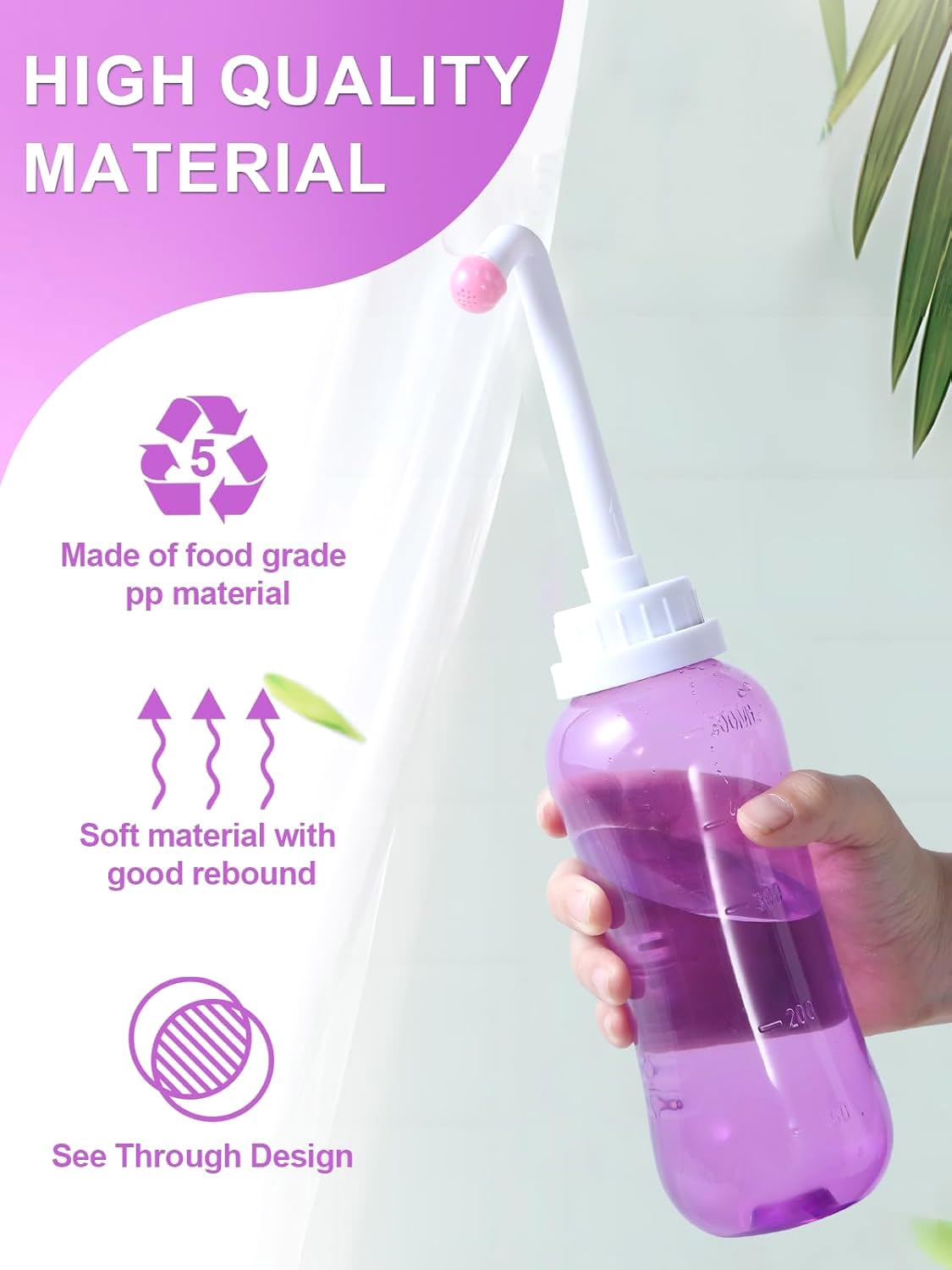 PropoDusche Uso portátil ideal para viajes, camping y baños públicos.