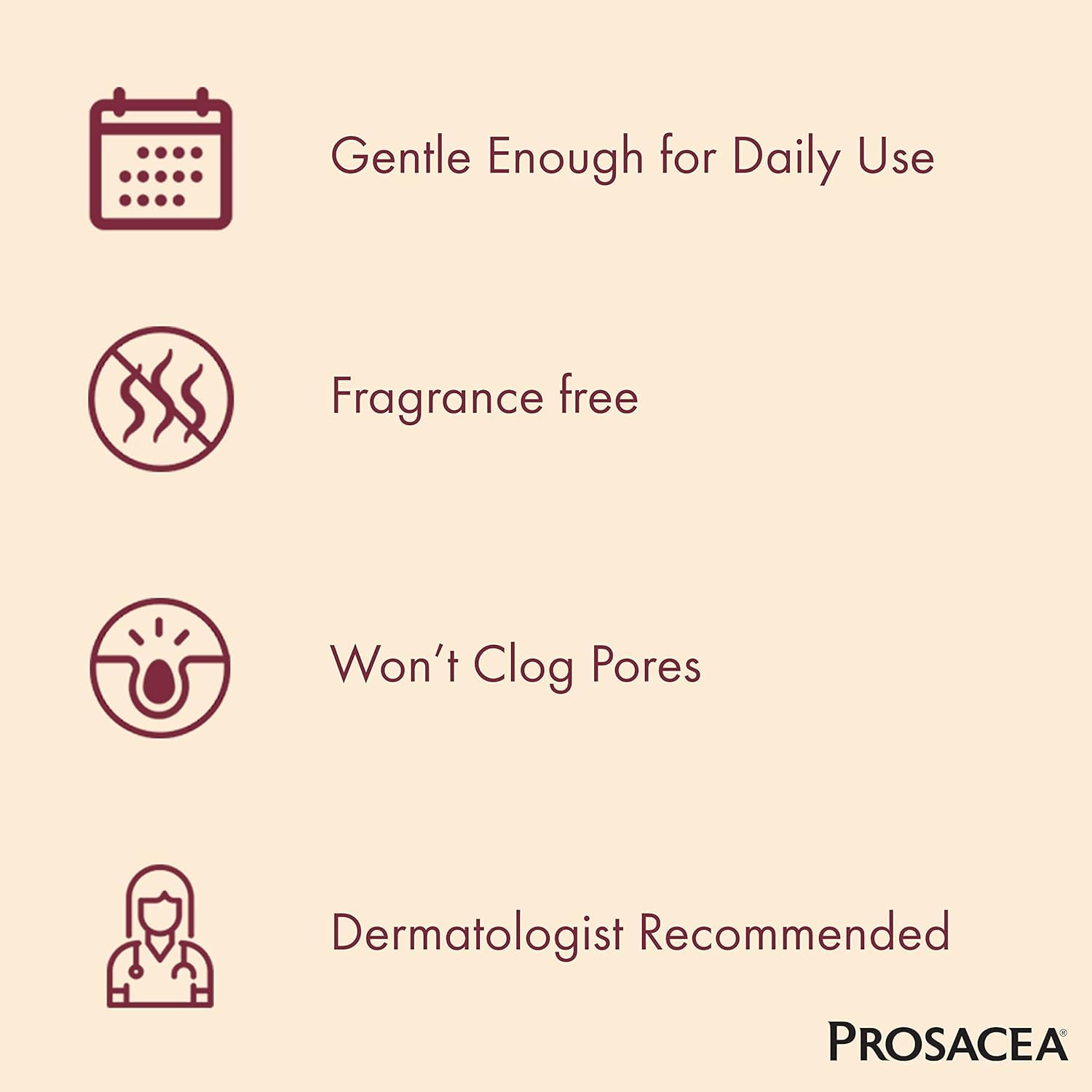 Prosacea con aloe vera para calmar piel irritada.