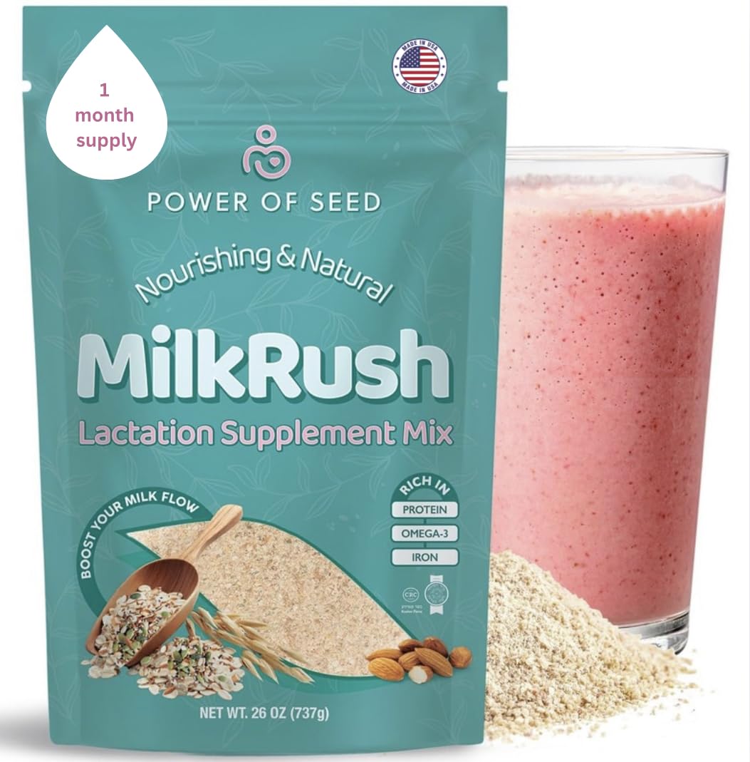 Proseed Milkrush en bolsa 26oz, práctico para uso diario durante la lactancia.