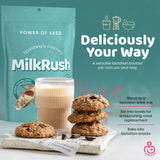 Polvo de lactancia de Proseed Milkrush para añadir a bebidas y batidos.