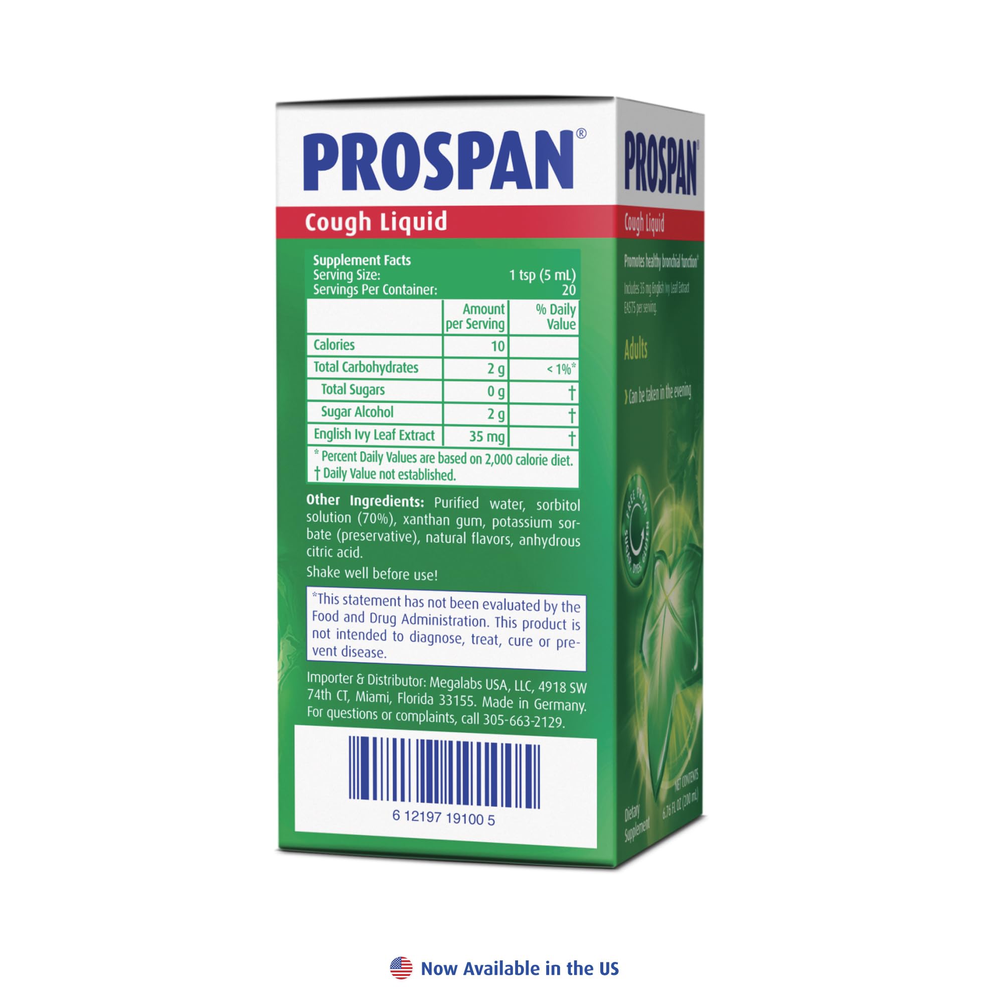 Prospan: etiqueta sin azúcar añadida para una opción natural