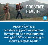 Prost-P10x: ingredientes Pygeum para apoyo urinario.