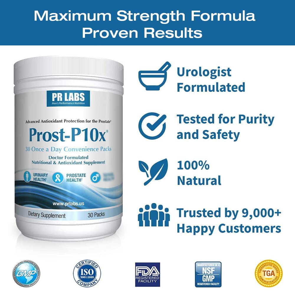 Prost-P10x: paquetes diarios listos para tomar y simplificar la rutina.