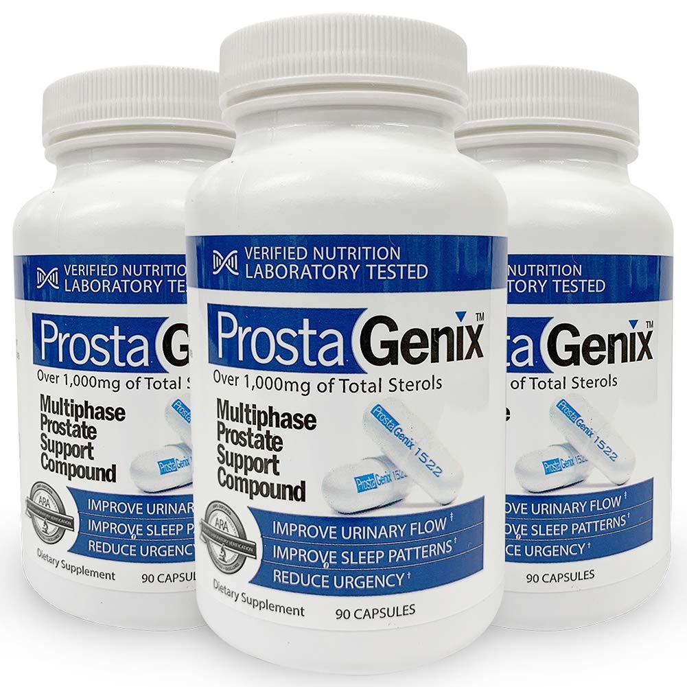 ProstaGenix botella frontal para revisar ingredientes y dosis