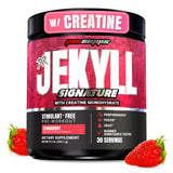 ProSupps Dr Jekyll Signature en botella, preentrenamiento sin cafeína para enfoque sostenido.