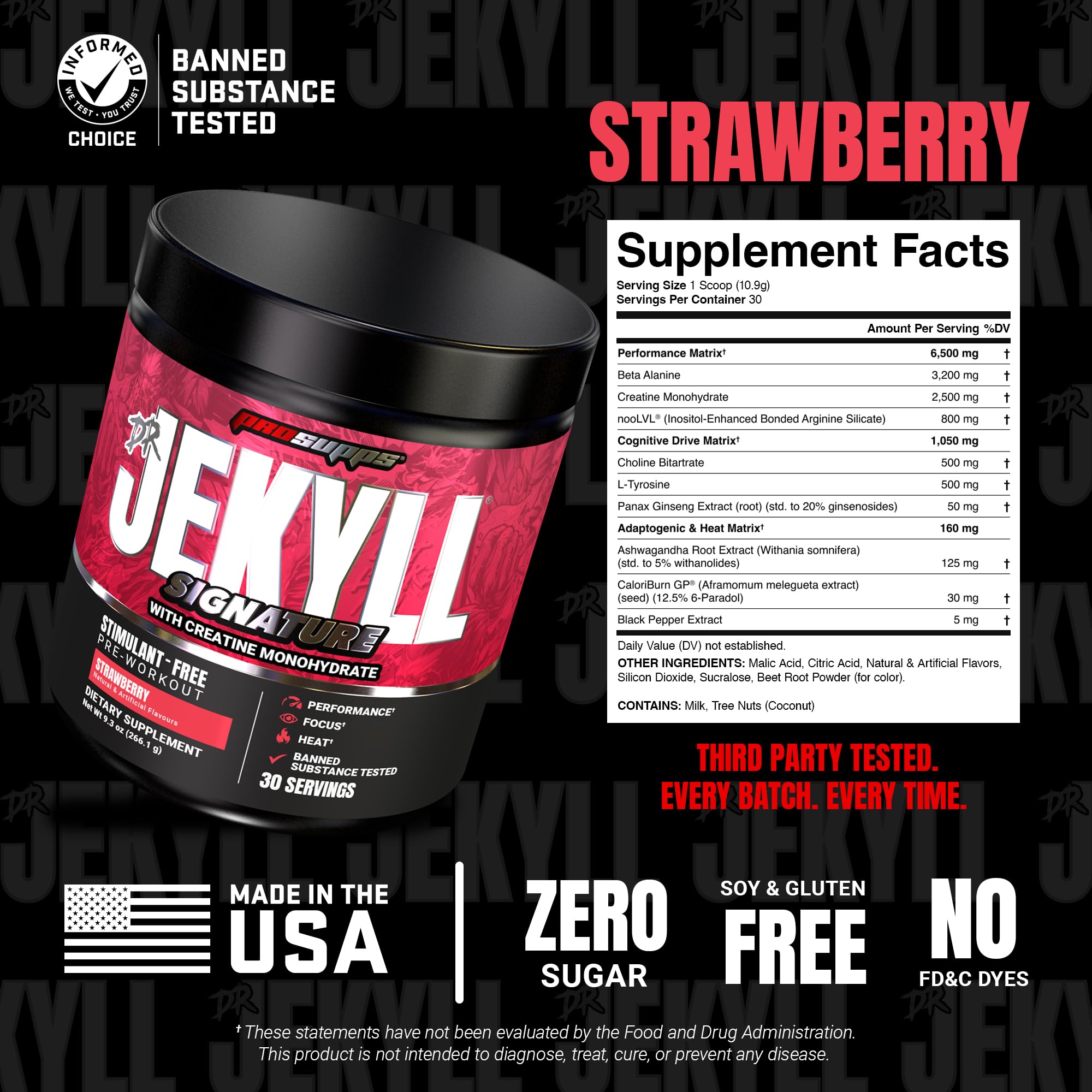 Mezcla en agua de Dr Jekyll Signature para entrenamientos más enfocados.