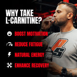 PROSUPPS L-Carnitina Líquida 3000, etiqueta frontal, sin azúcar ni carbohidratos.
