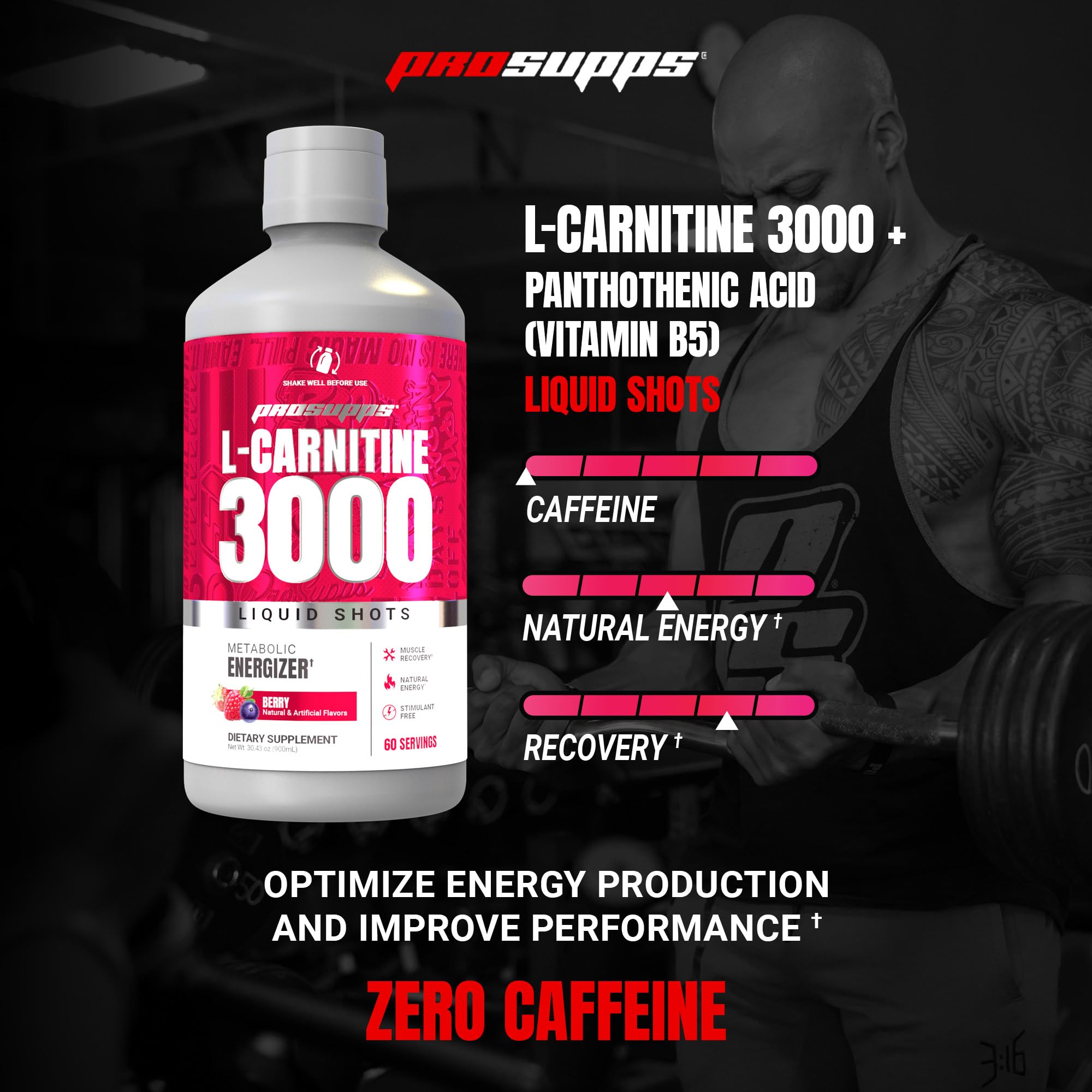 ProSupps L-Carnitine Liquid 3000: chorro para dosis rápidas