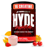 Mr Hyde de ProSupps, bote de Fruta Punch para energía durante el entrenamiento.