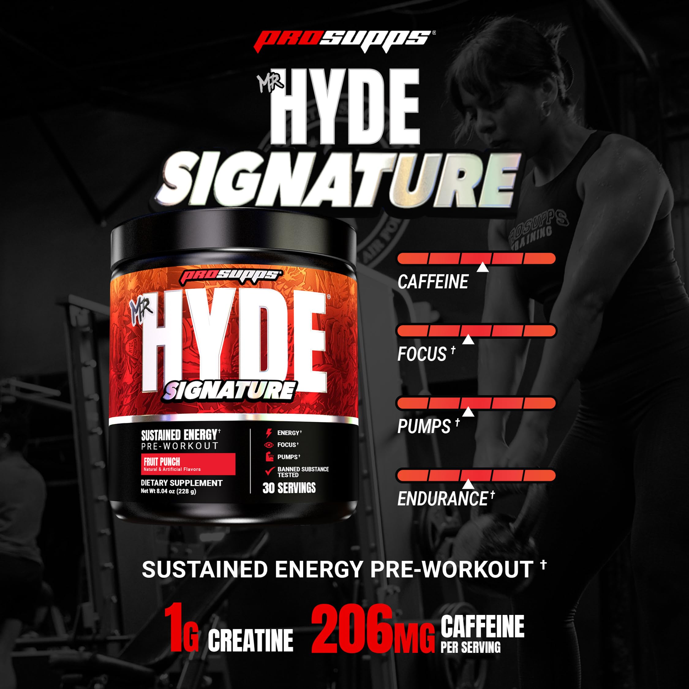 Cucharada medidora de ProSupps Mr Hyde para dosis rápida antes del entrenamiento