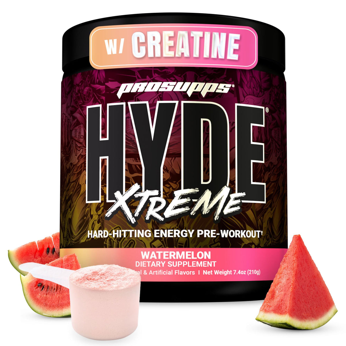 ProSupps Mr Hyde Extremo, mezcla en polvo para impulso intenso durante entrenamientos.