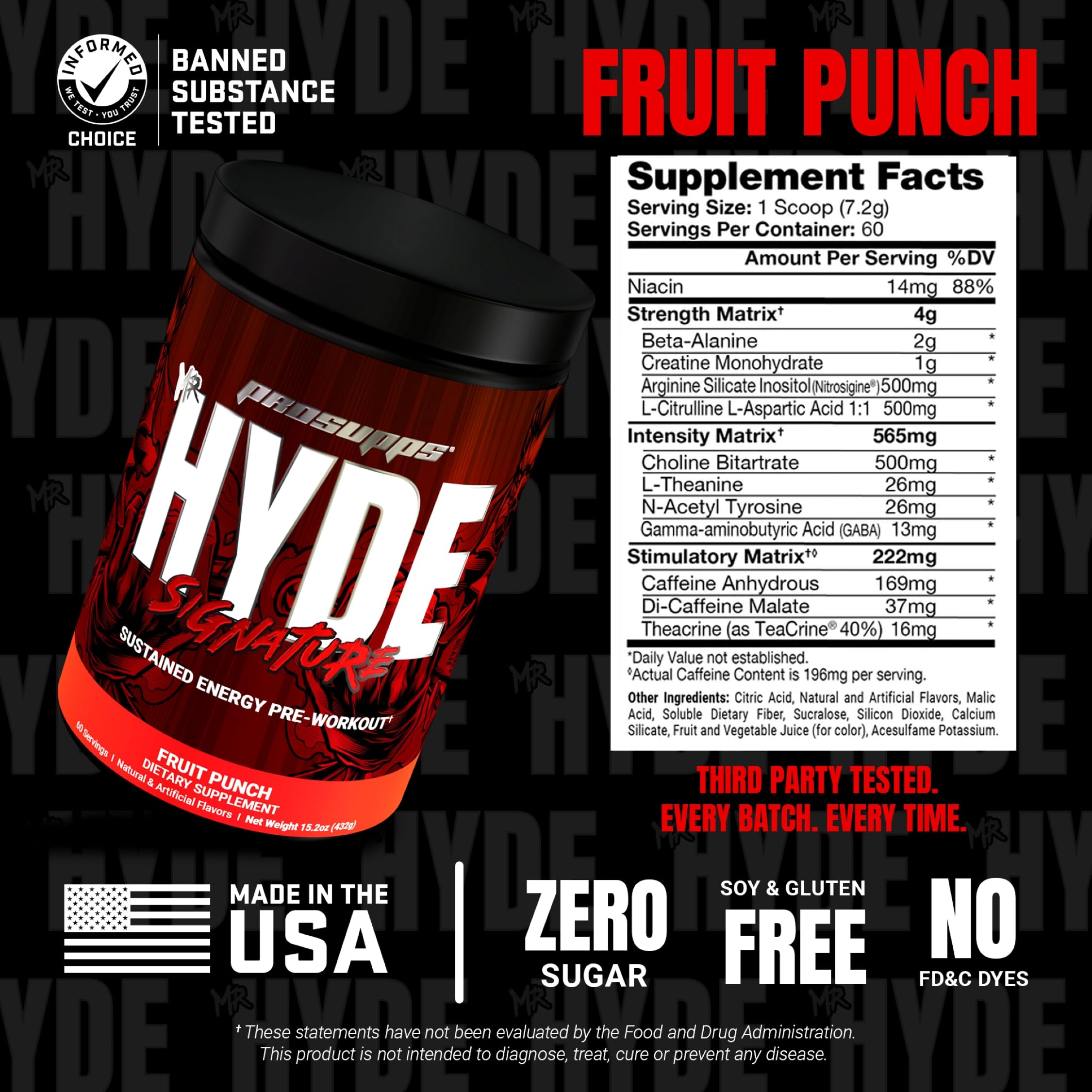 Mr Hyde de ProSupps, preentrenamiento preparado en agua para tomar antes de entrenar.