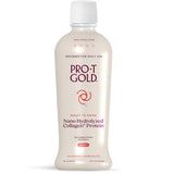 ProT Gold: botella de colágeno líquido para uso diario y proteína rápida.