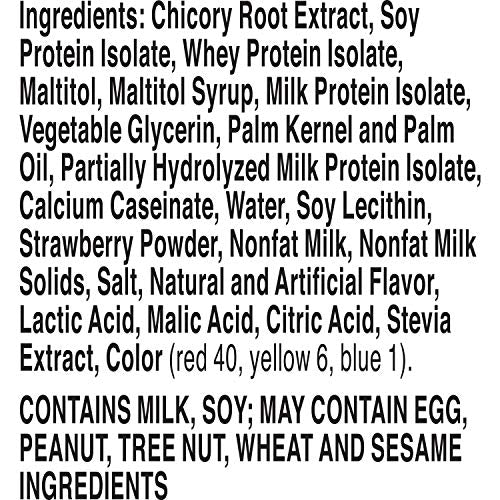 Protein One barra lista para desayuno rápido, sabor fresa crema