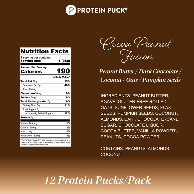 Protein Puck Bar: textura masticable ideal para un tentempié después del entrenamiento