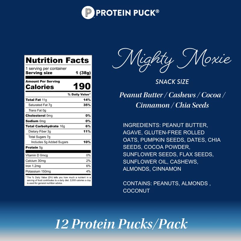 Protein Puck barra vegana anacardo: fuente de energía natural.