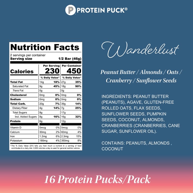Protein Puck ingredientes reales visibles para energía limpia