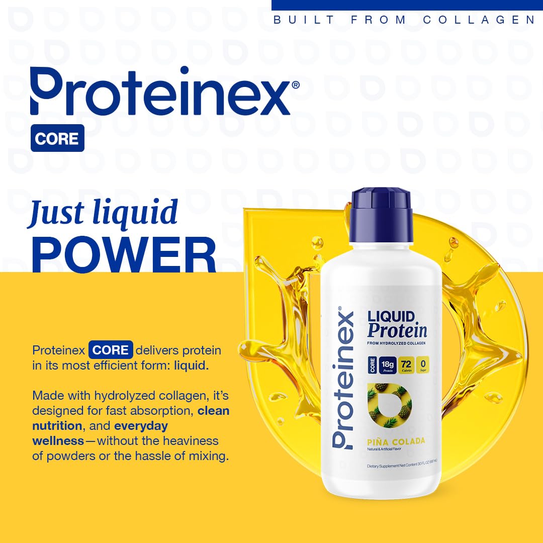 Proteinex Core ofrece absorción rápida, ideal para recuperación post-entrenamiento.