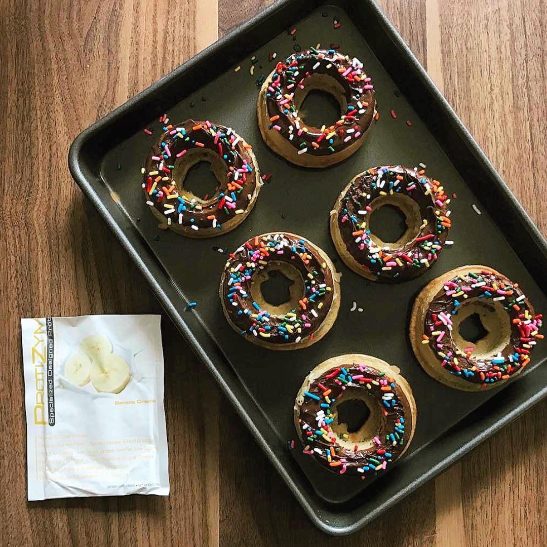 Protizyme para hornear, proteína para galletas y panqueques altos en proteína.