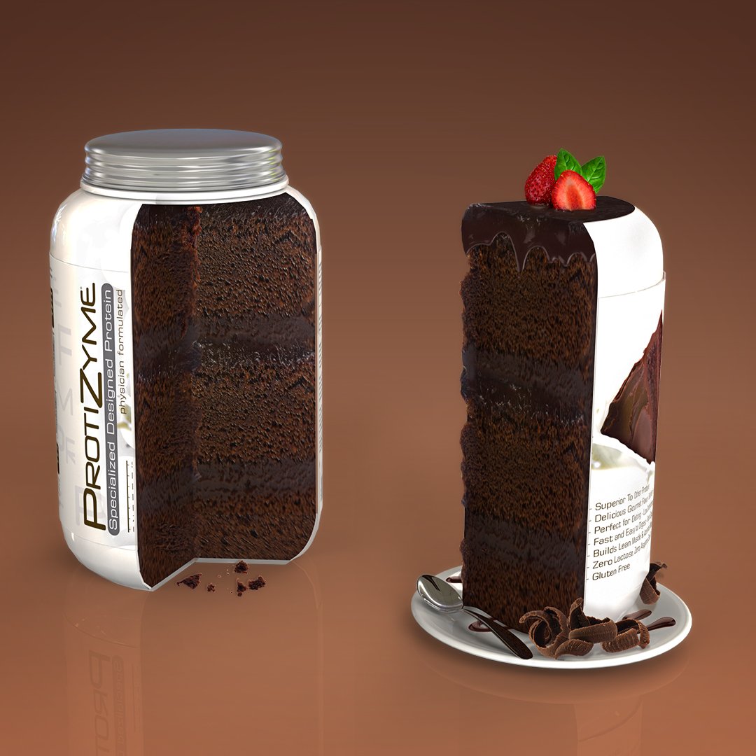 Protizyme sabor pastel de vainilla para batidos con gusto suave.