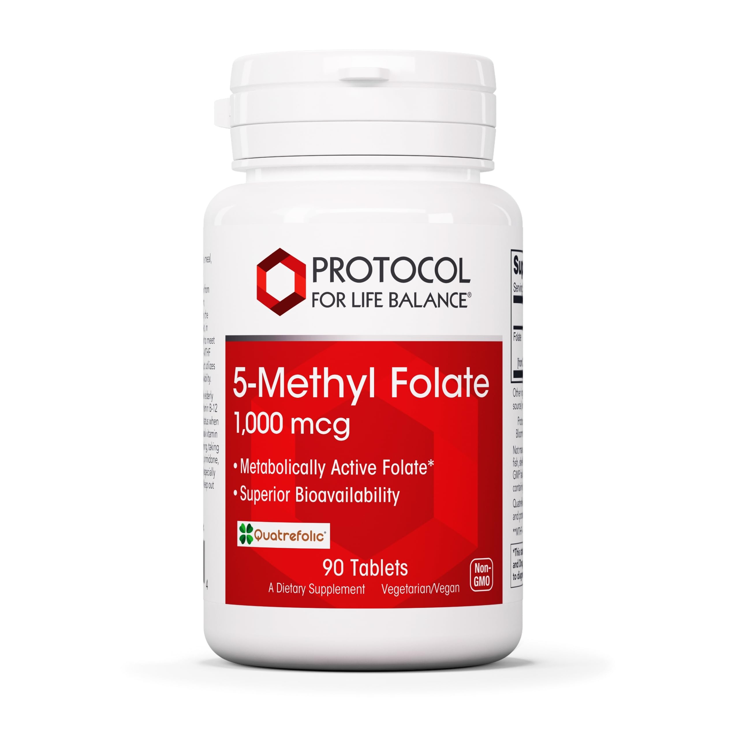 PROTOCOL FOR LIFE BALANCE 5-metilfolato-tableta en blíster, posible apoyo metabólico diario.