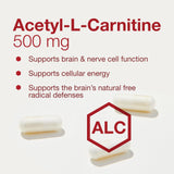 PROTOCOL FOR LIFE BALANCE Acetil-L-Carnitina envase, diseño práctico para almacenamiento.