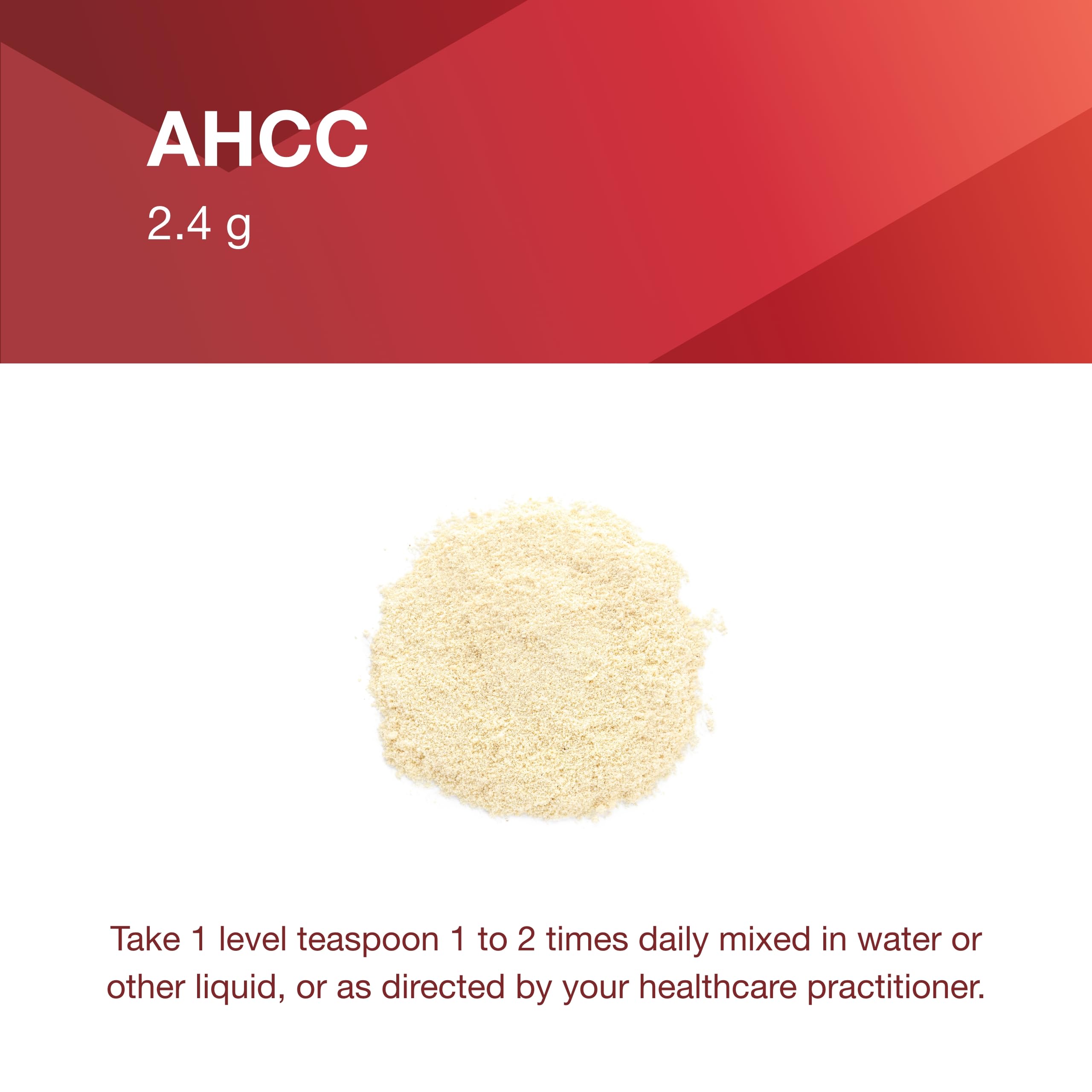 PROTOCOL FOR LIFE BALANCE AHCC en polvo: etiqueta detalle para componentes y uso recomendado