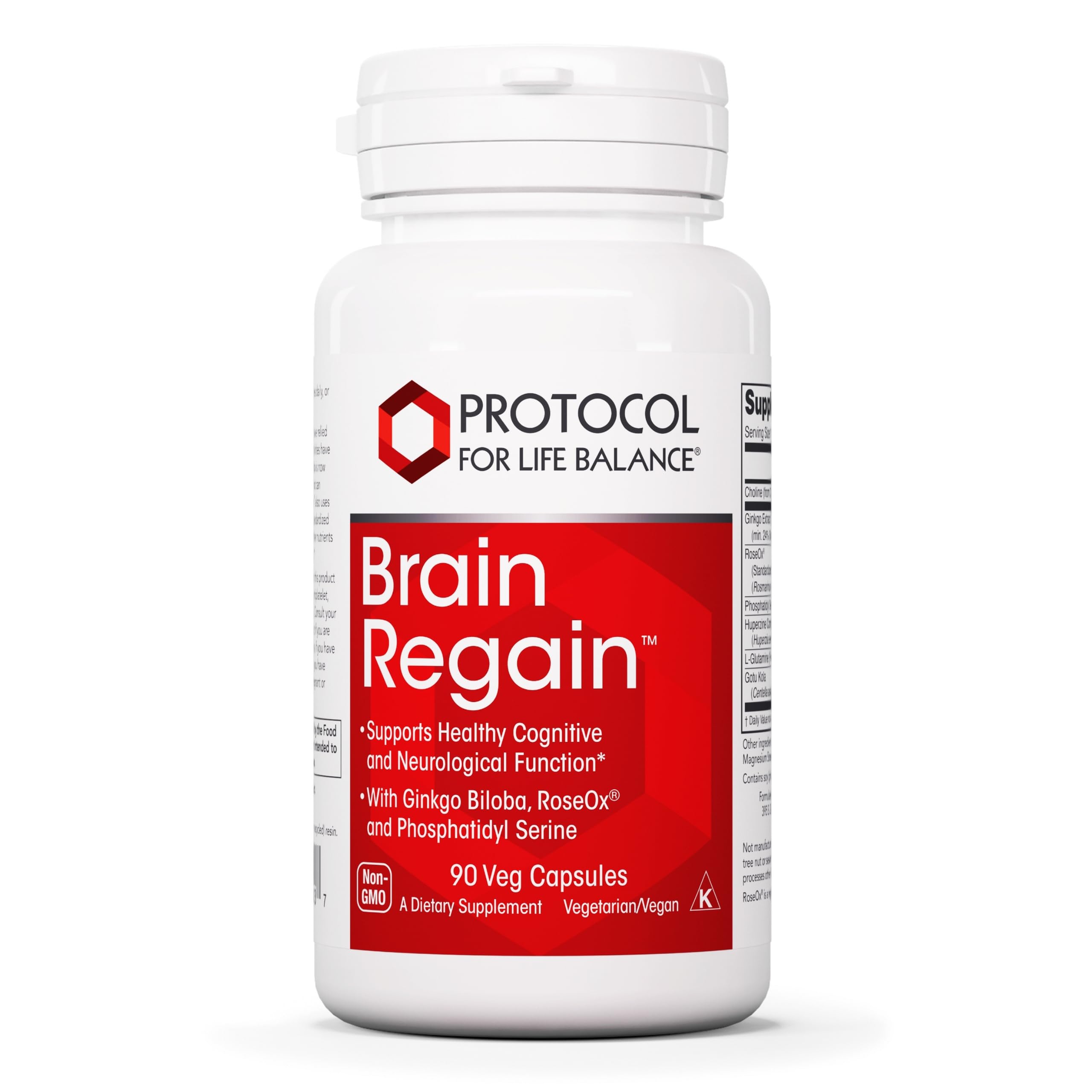 PROTOCOL FOR LIFE BALANCE Brain Regain cápsulas para apoyo cognitivo diario