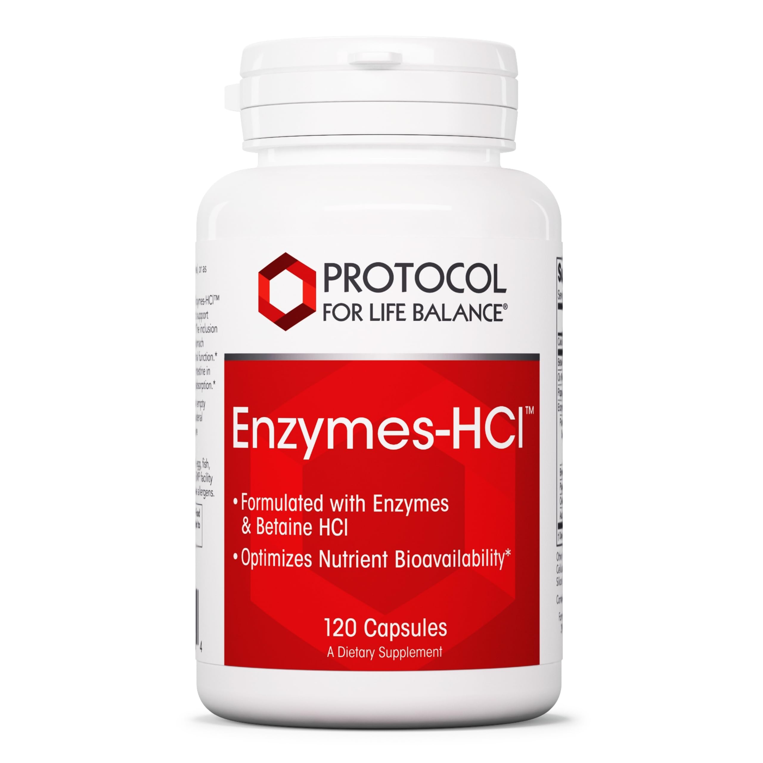 PROTOCOL FOR LIFE BALANCE cápsulas digestivas, apoyo suave a la descomposición de alimentos.