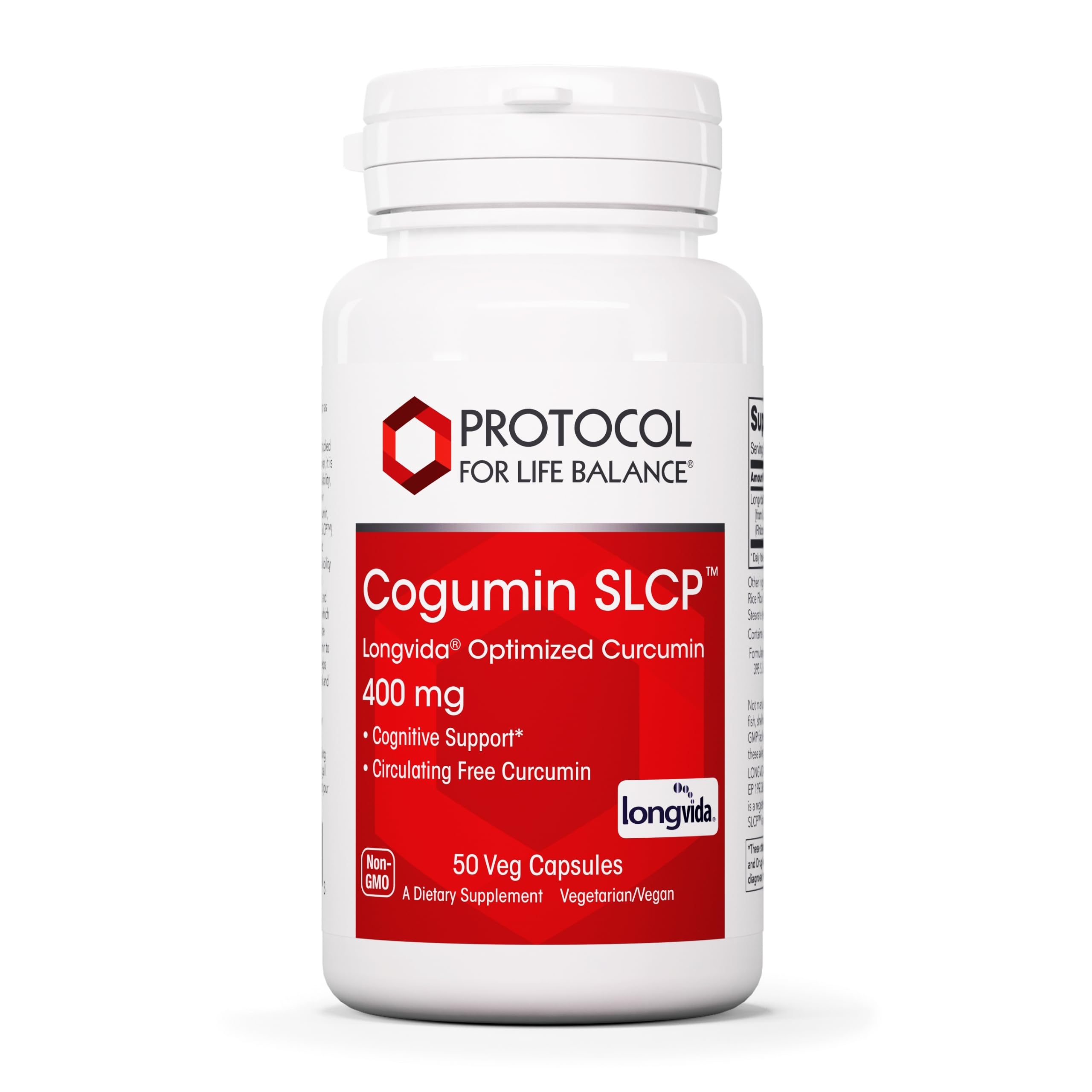 Cogumin SLCP de PROTOCOL FOR LIFE BALANCE, cápsulas de 400 mg para apoyo cognitivo diario