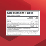 PROTOCOL FOR LIFE BALANCE CoQ10 cápsula suave con vitamina E para soporte vascular