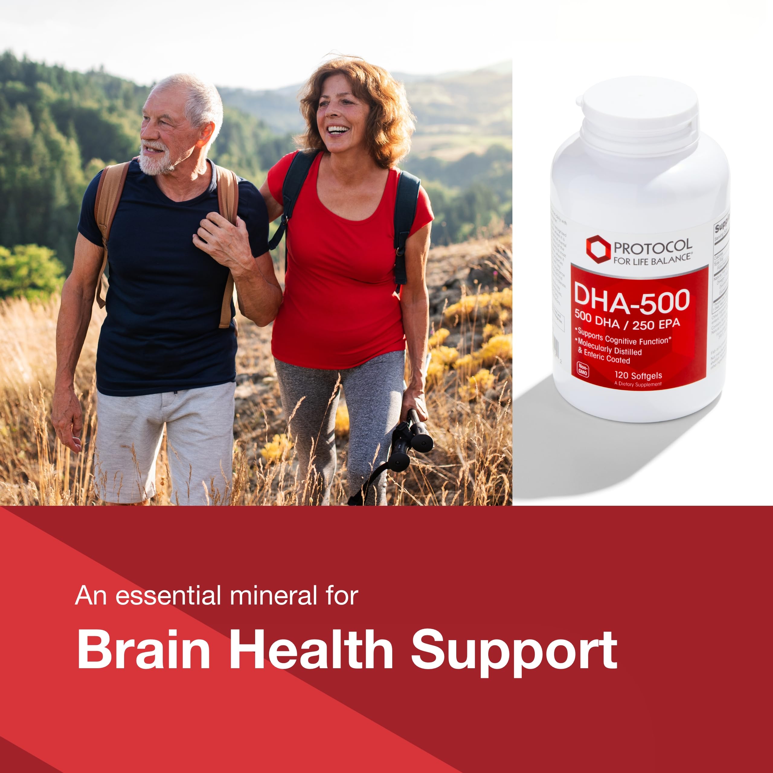 Empaque de PROTOCOL FOR LIFE BALANCE DHA-500, envase externo para fácil almacenamiento.