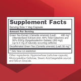 Etiqueta de PROTOCOL FOR LIFE BALANCE EGCg 200 mg con información de producto y beneficios.