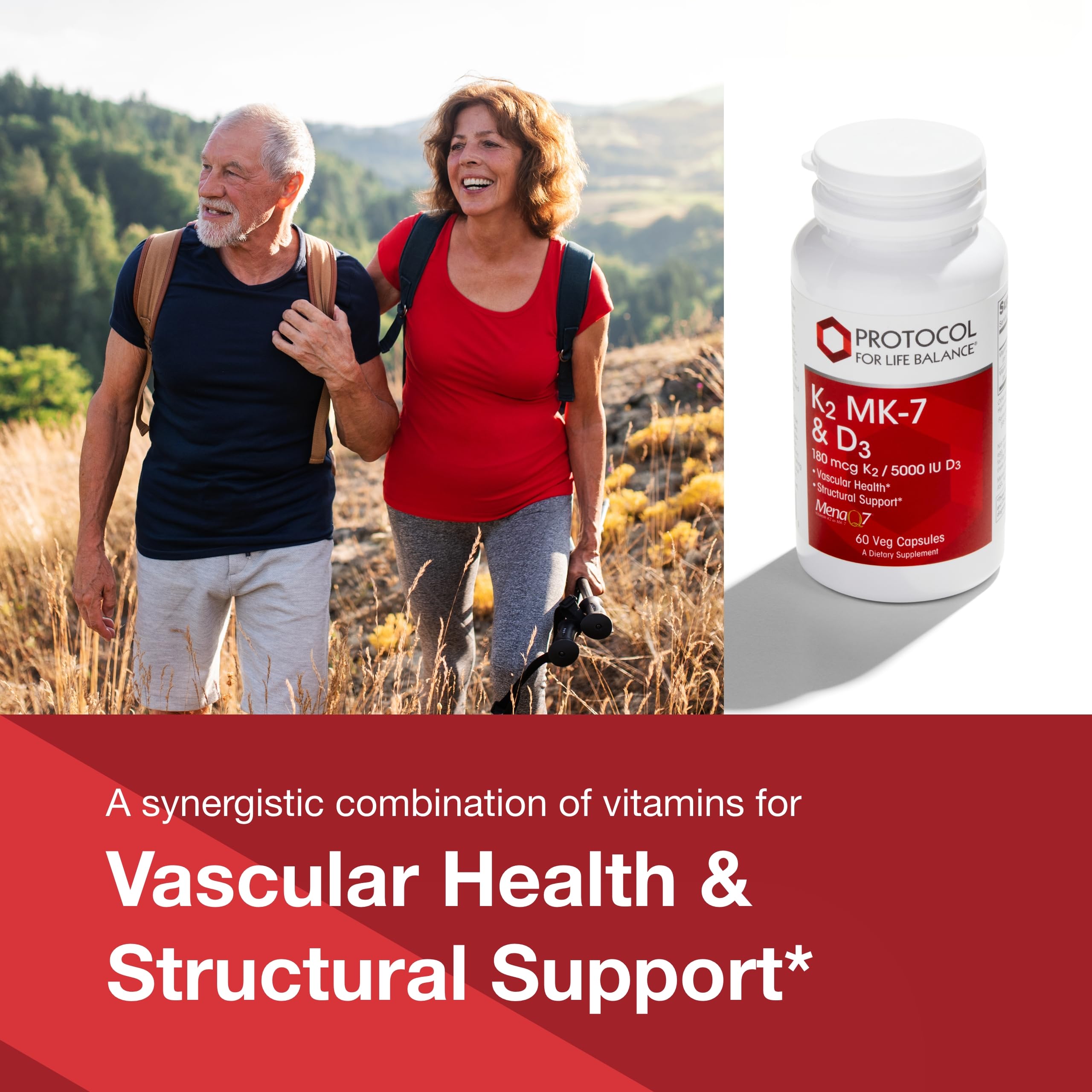 Protocol For Life Balance: envase de cápsulas vegetales para uso diario.