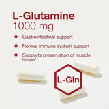 Caja del producto PROTOCOL FOR LIFE BALANCE L-GLUTAMINA en estante.